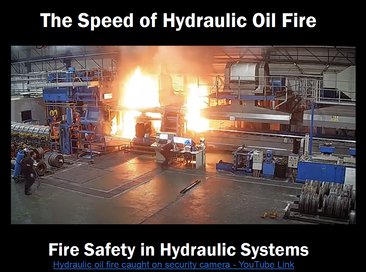 Hydraulic fluid fireproof